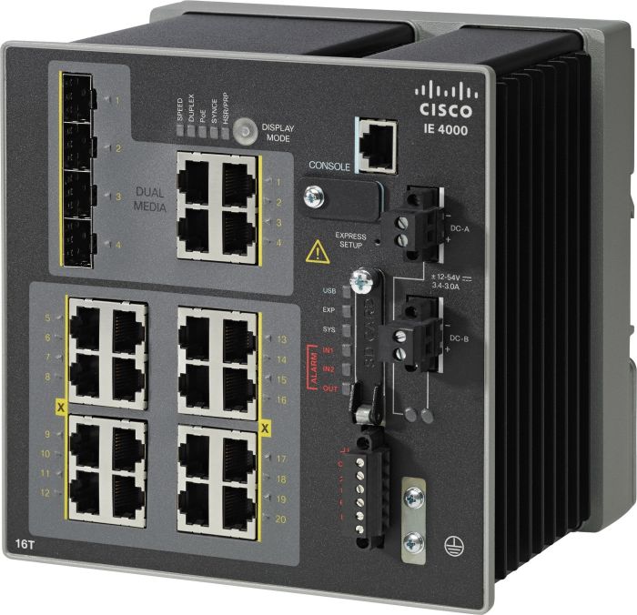 Коммутатор Cisco IE-4000-16T4G-E